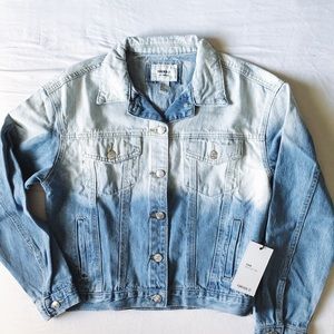 Forever 21 Dip Dye Denim Jacket